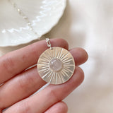 Medalla Sunlight Cuarzo Rosado