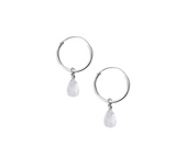 Argollas Simples Piedra Luna